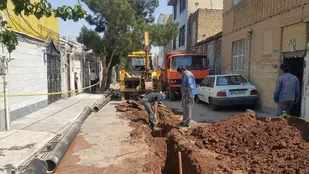 اجرای طرح زون بندی و بازسازی 840 متر از شبکه توزیع آب قیام دشت