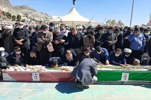 مراسم تدفین شهید مهدی جهانتیغ در زاهدان