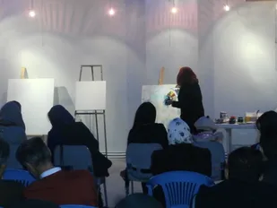 برگزاری ورک شاپ نقاشی در شاهرود