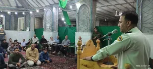 سخنرانی  فرماندهی انتظامی شهرستان آران وبیدگل درجمع رزمندگان وبسیجیان به مناسبت هفته مبارزه باموادمخدر