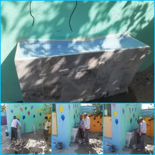 نصب آبخوری مدرسه شهید اندیشه روستای یونس آباد شاهرود