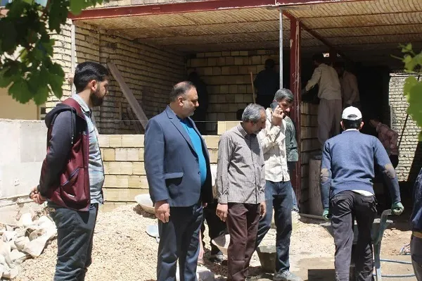 ساخت و بازسازی منزل مسکونی جهادی توسط رزمندگان و بسیجیان جهادی گردان