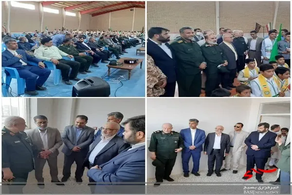 افتتاح هنرستان شبانه‌روزی ۱۲ کلاسه شهید سرافراز« مهندس سید محسن صفوی» در هیرمند