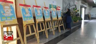 برپایی نمایشگاه عکس مقاومت و ایستادگی راه آهن جنوب