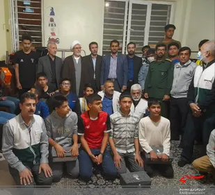 مراسم دیدار و همدلی از خوابگاه پسرانه مجتمع فرزندان بهزیستی