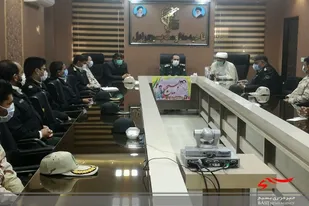 دیدار فرمانده مرزبانی و فرمانده انتظامی با فرمانده سپاه زابل