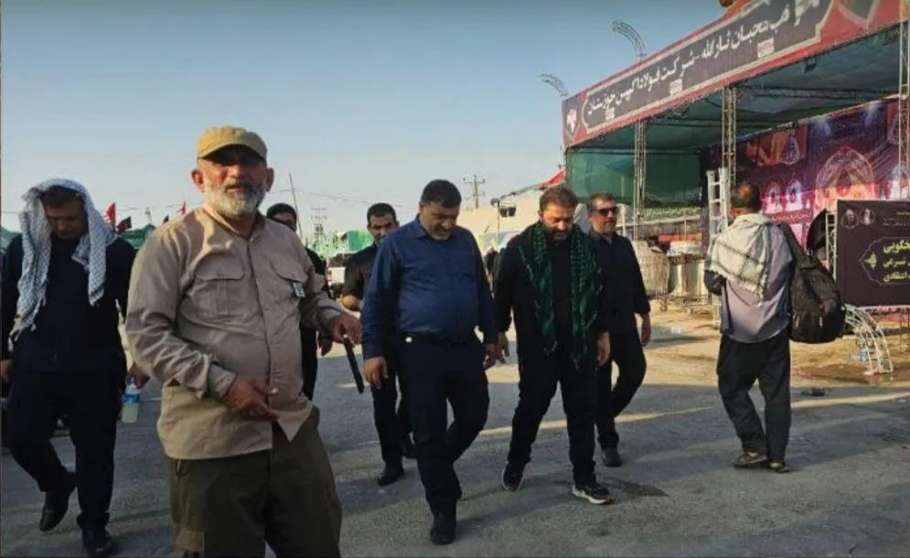 بازدید مدیرعامل شرکت فولاد اکسین خوزستان از موکب این شرکت در مرز شلمچه