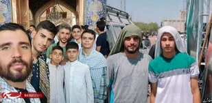 نوجوانه های صالحین پایگاه ها ی بسیج ملارد به کربلا رسیدند