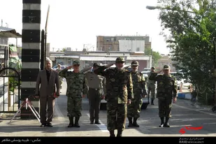 حضور امیر سرتیپ حیدری در پادگان شهید قهرمان همدان
