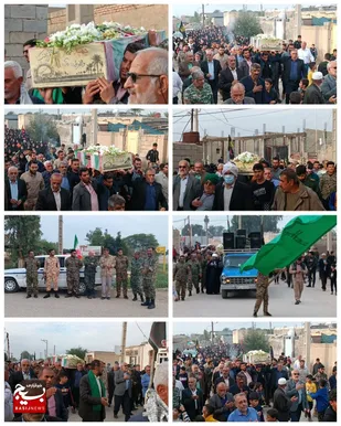 پیکر مطهر یک شهید گمنام در بخش لنگیرات بهبهان تشییع شد