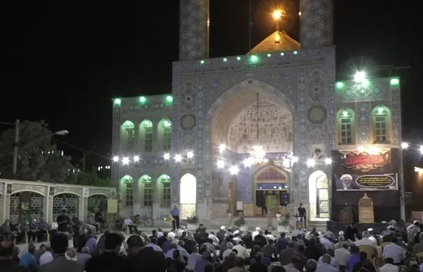 حضور گردان 108 امام حسین(علیه السلام) در مراسم آیت الله ناصری