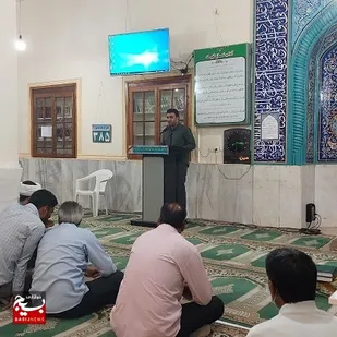 بررسی   مشکلات اهالی محله سیم بالا و ارائه راهکار  با حضور مسئولین توسط قرارگاه تحول محلات شهید احترامی ناحیه بندر عباس