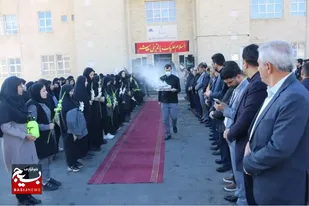 فرش قرمز دانشگاه سیدجمال اسدآباد برای پیکر پاک شهید گمنام