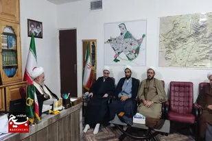 دیدار شورای نمایندگی ولی فقیه در سپاه انصارالحسین(ع) همدان با امام جمعه اسدآباد