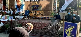 استقبال از پیکر شهید مدافع حرم تداعی کننده دفاع مقدس