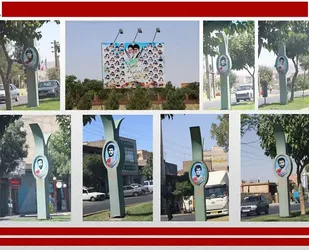 نصب تصاویر جدید شهدا درشهرحسن آبادفشافویه