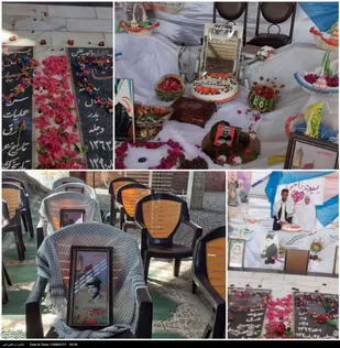آغاز زندگی مشترک زوج جوان کهنوجی در کنار شهدای گمنام