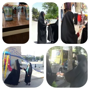 تقدیر اعضای گردان کوثر از بانوان محجبه شاهرود+ تصاویر