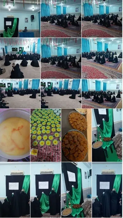 مراسم عزاداری بسیجیان به  مناسبت وفات حضرت معصومه (س)  دربوموسی