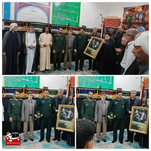 تجلیل سادات و سران عشایر روستای سید راضی شوش از فرمانده سپاه این &nbsp;شهرستان