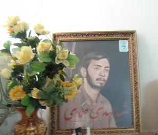 دیدار مسئول سازمان بسیج کارگری با خانواده شهید صمدی