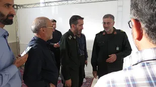 بازدید سرداران صابری و سلیمانی از قرارگاه شهید فهمیده