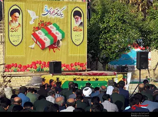 برگزاری مراسم زیارت عاشورا در جوار شهدای گمنام حسینیه عاشقان ثارالله