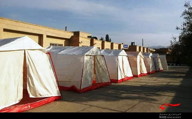 دو اردوگاه اسکان اضطراری زلزله‌زدگان در شهرستان دیر برپا شد