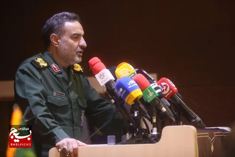سردار «زهرایی» مسئول سازمان بسیج سازندگی در همایش آبخیز تا جالیز
