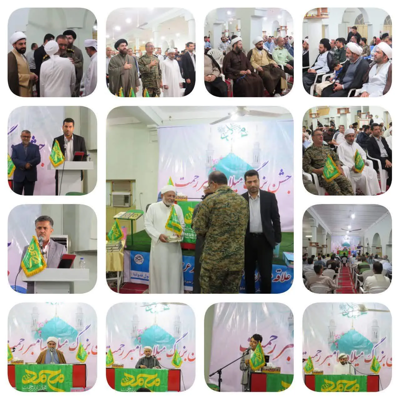 جشن باشکوه میلاد پیامبر اعظم(ص) و هفته وحدت در مسجد شیخی پارسیان برگزار شد
