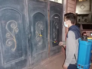 جهادگران بسیجی شاهرود در میدان مقابله با ویروس کرونا+ تصاویر
