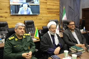 نشست مسئولان ستاد پشتیبانی دفاع مقدس دامغان با جمعی از مدیران و فعالان بخش صنعت
