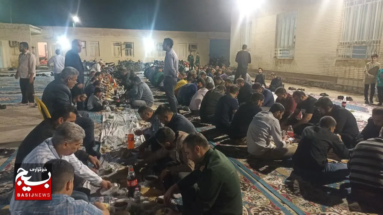 مراسم ضیافت افطاری گردان انشراح در ماه مبارک رمضان 