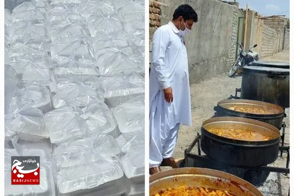 ۲۲۰۰ پرس غذای گرم بین نیازمندان در تفتان توزیع شد