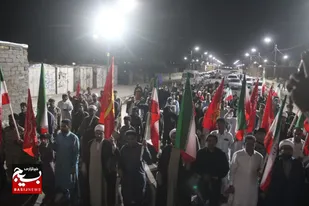 مراسم گرامیداشت اربعین امام شهید ایران در جازموریان