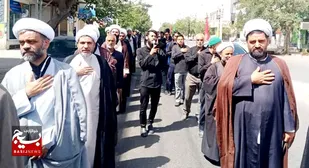 حضور گسترده مردم در اجتماع صادقیون گناباد + عکس و فیلم