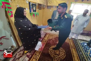 دیدار با چهار خانواده شهید در چابهار