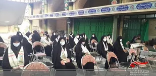 دیدار جمعی از بسیجیان حوزه عصمتیه ناحیه مرکزی با امام جمعه شاهدیه