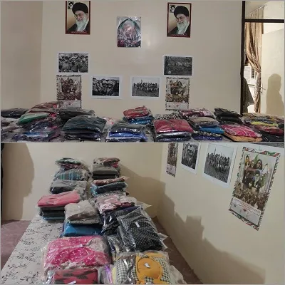 جمع‌آوری لباس برای نیازمندان توسط  حوزه شهید شوشتری رویدر