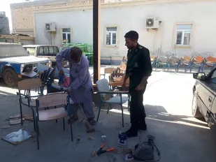 اردوی جهادی بازسازی تجهیزات آموزشی در چابهار برگزار شد