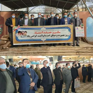 حضور پرشور کارکنان شرکت گاز کهگیلویه و بویراحمد در گردهمایی ۹ دی