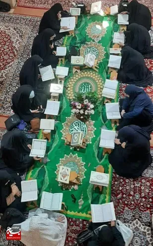 جزء خوانی وتفسیر قرآن کریم امامزادگان دو خاتون شهرکرد 1