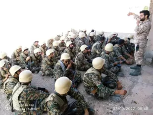 برگزاری اردوی رزمی بسیجیان گردان سیدالشهدا شاهرود