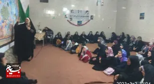 مراسم پرده خوانی به مناسبت میلاد حضرت مهدی در پایگاه ولیعصر (عج)