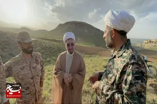 بازدید مسئولان کشوری، لشکری و حوزوی از محل برگزاری مسابقه &laquo;پرچم افتخار&raquo;