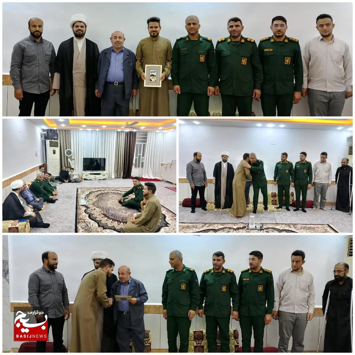 دیدار و تقدیر از مداح منصور سعیداوی توسط کانون بسیج مداحان