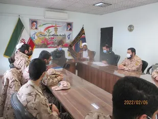 نشست صمیمی با سربازان