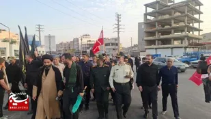 راهپیمایی جاماندگان اربعین حسینی(ع) در مسجدسلیمان برگزار شد