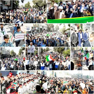 حماسه&zwnj;آفرینی مردم پیشوا در باشکوه ترین راهپیمایی یوم&zwnj;الله ۱۳آبان
