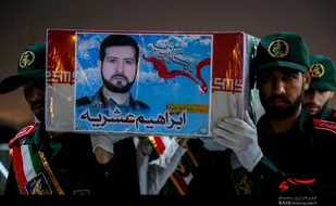 وداع پاسداران سپاه کربلا با ابراهیم مدافعان حرم